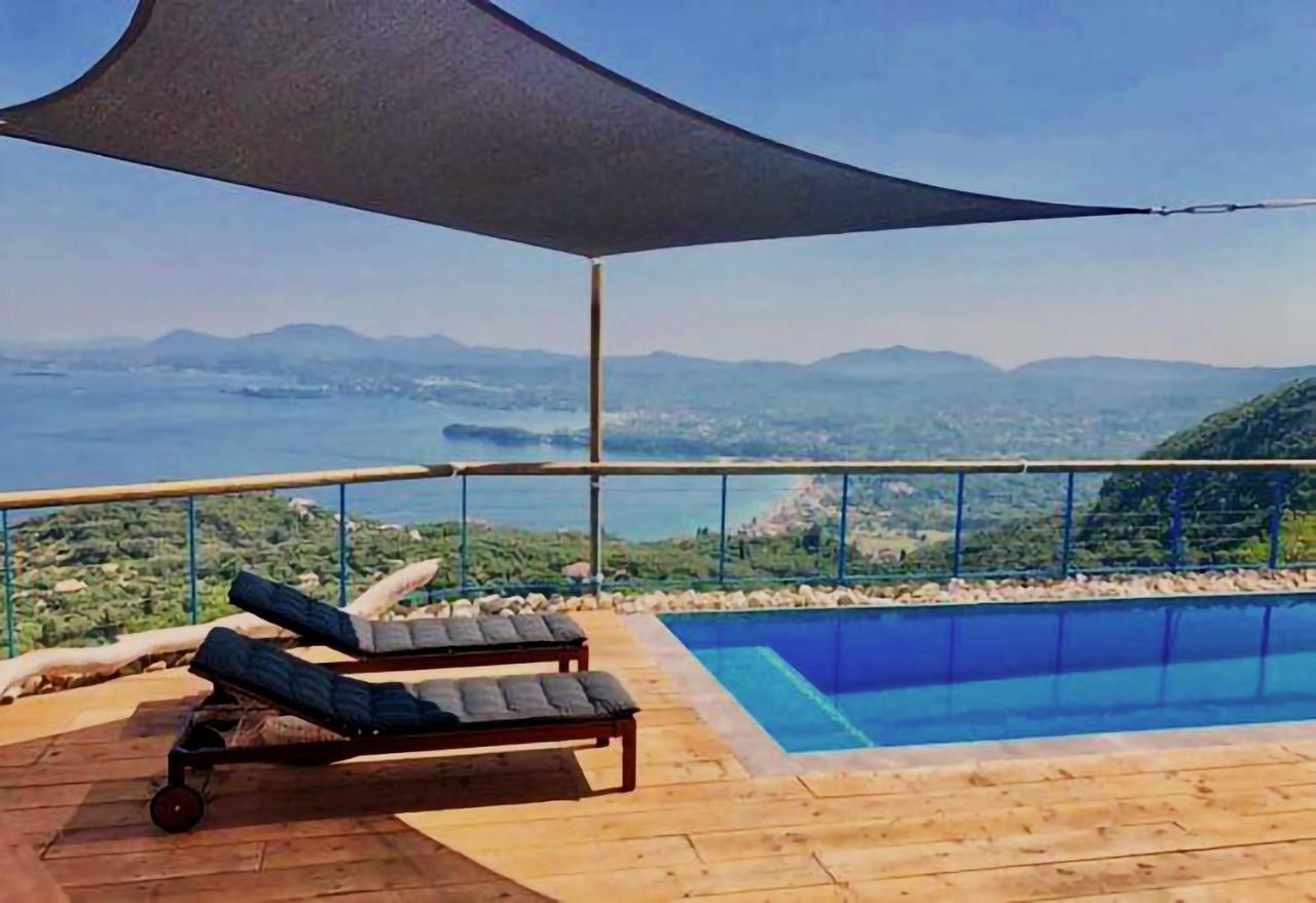 House Tanna Of Villa Intaba Spectacular Sea Views Corfiot Riviera Spartilas Corfu Island Greece Close To Ipsos Beach Spartylas 外观 照片