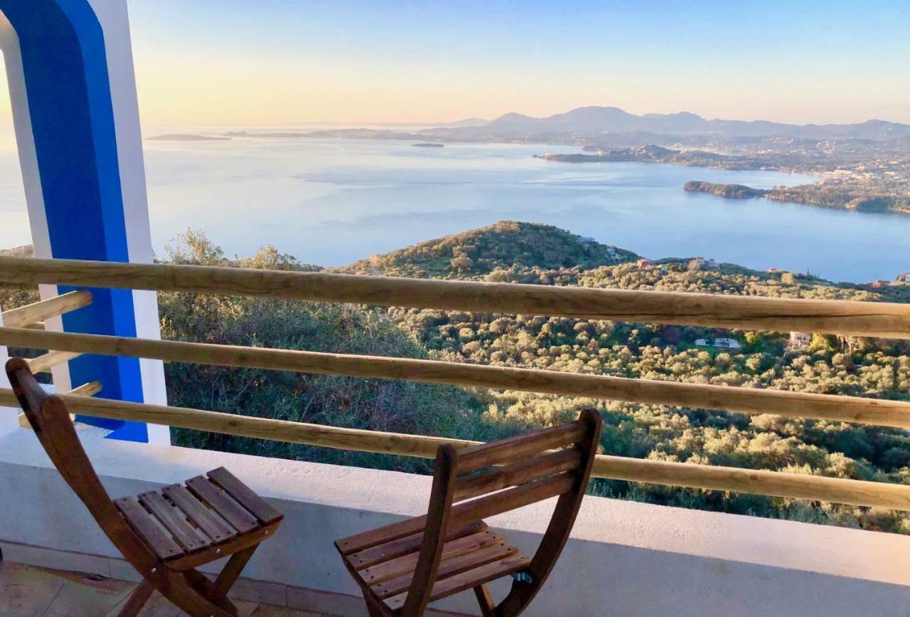 House Tanna Of Villa Intaba Spectacular Sea Views Corfiot Riviera Spartilas Corfu Island Greece Close To Ipsos Beach Spartylas 外观 照片