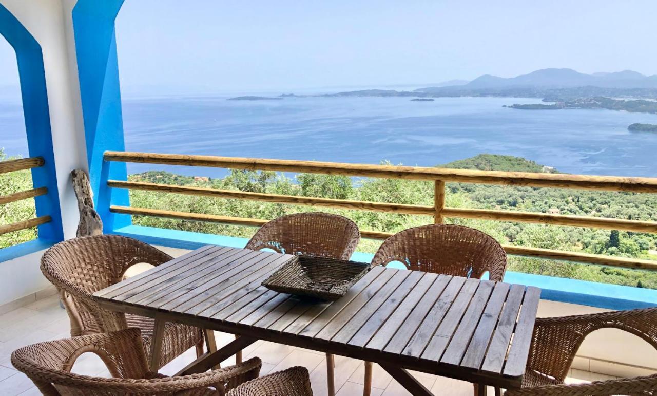 House Tanna Of Villa Intaba Spectacular Sea Views Corfiot Riviera Spartilas Corfu Island Greece Close To Ipsos Beach Spartylas 外观 照片